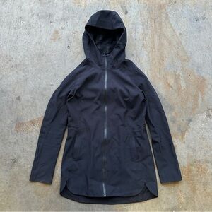 Lululemon glide along Women's Black Hooded Jacket